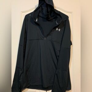 Large UnderArmour ColdGear Hooded Running Shirt